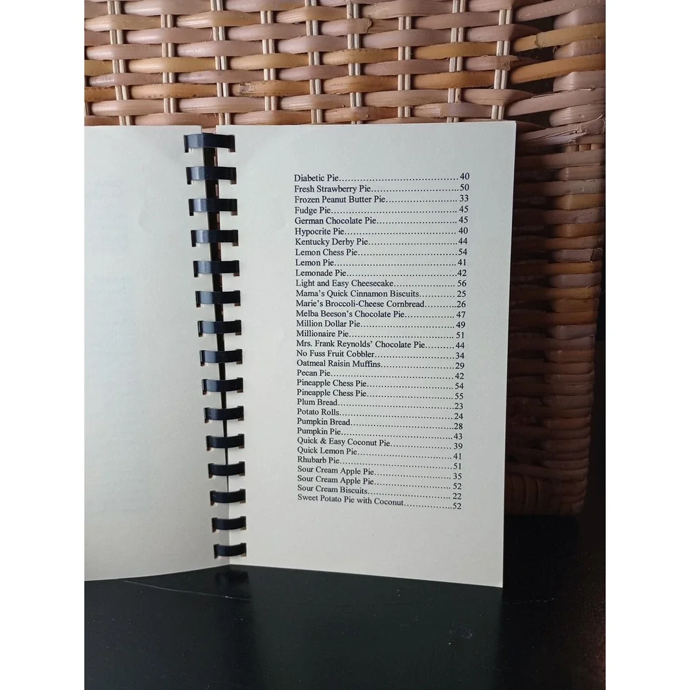 Pisgah United Methodist Church‎ Kernersville, NC Cookbook Spiral Vintage